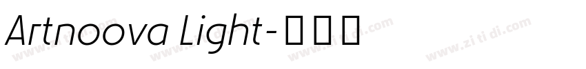 Artnoova Light字体转换